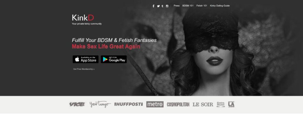 Kinkd.app homepage